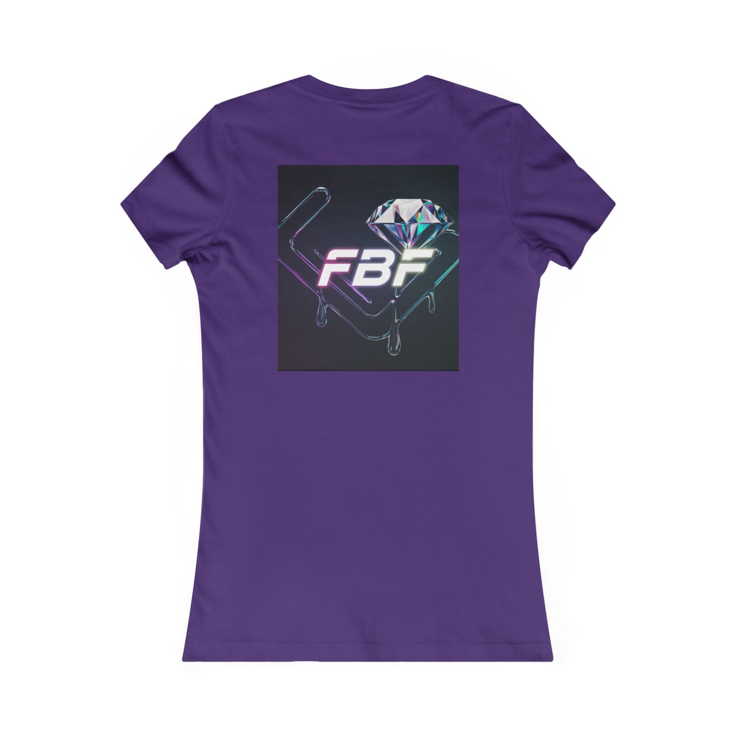 Retro Neon Femme Tee — Cyber City Silhouette & Diamond FBF Graphic