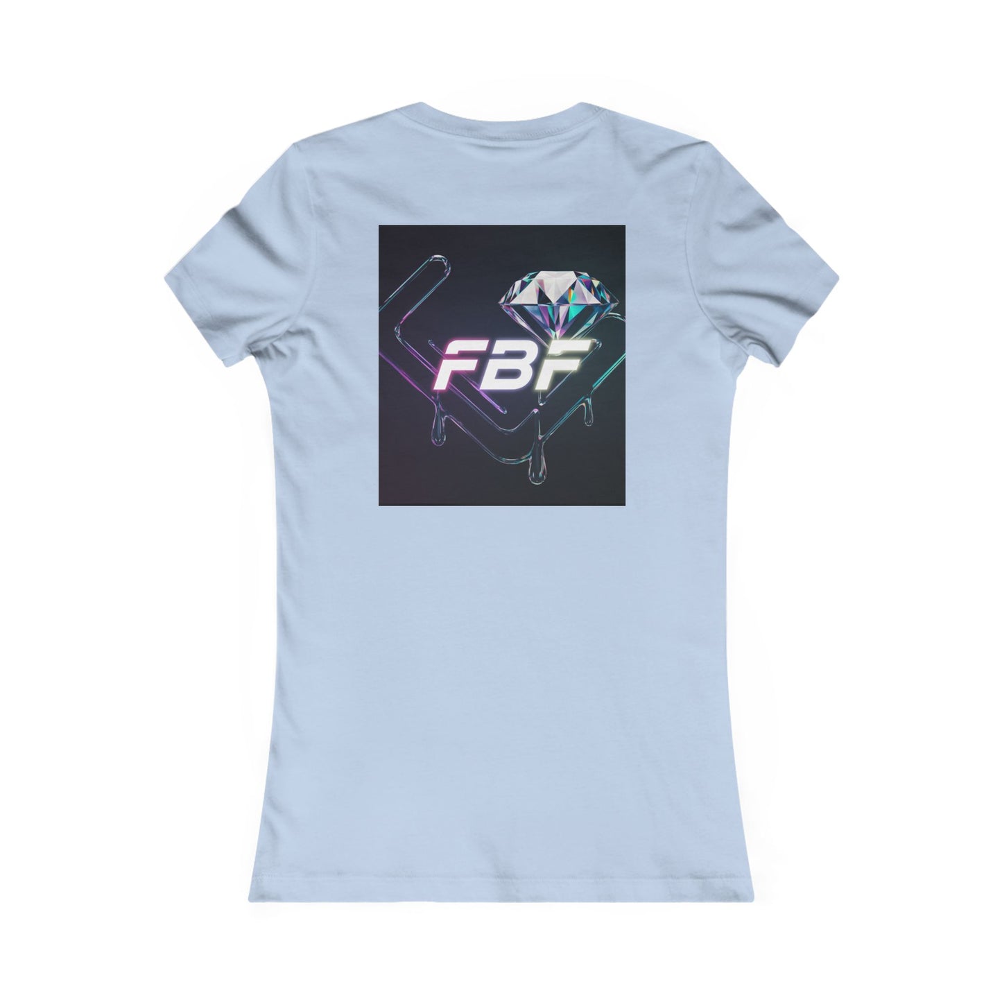 Retro Neon Femme Tee — Cyber City Silhouette & Diamond FBF Graphic