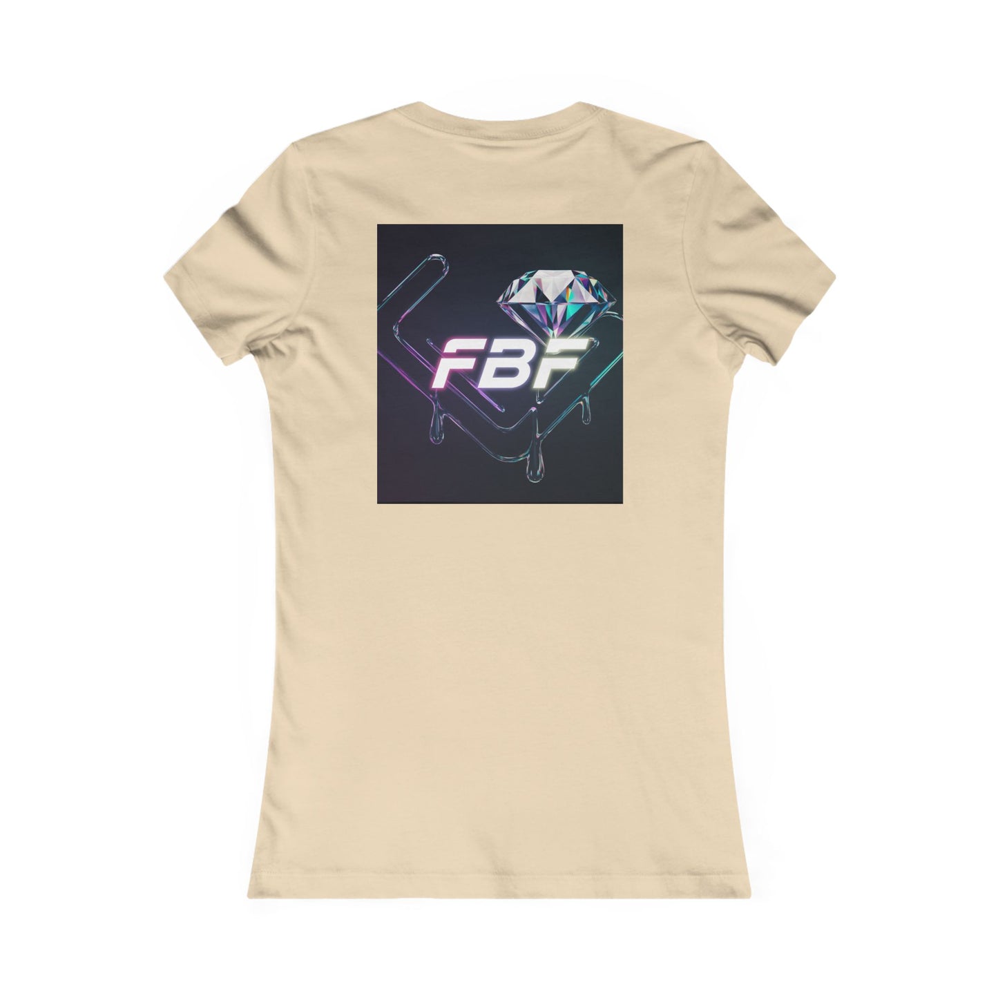 Retro Neon Femme Tee — Cyber City Silhouette & Diamond FBF Graphic