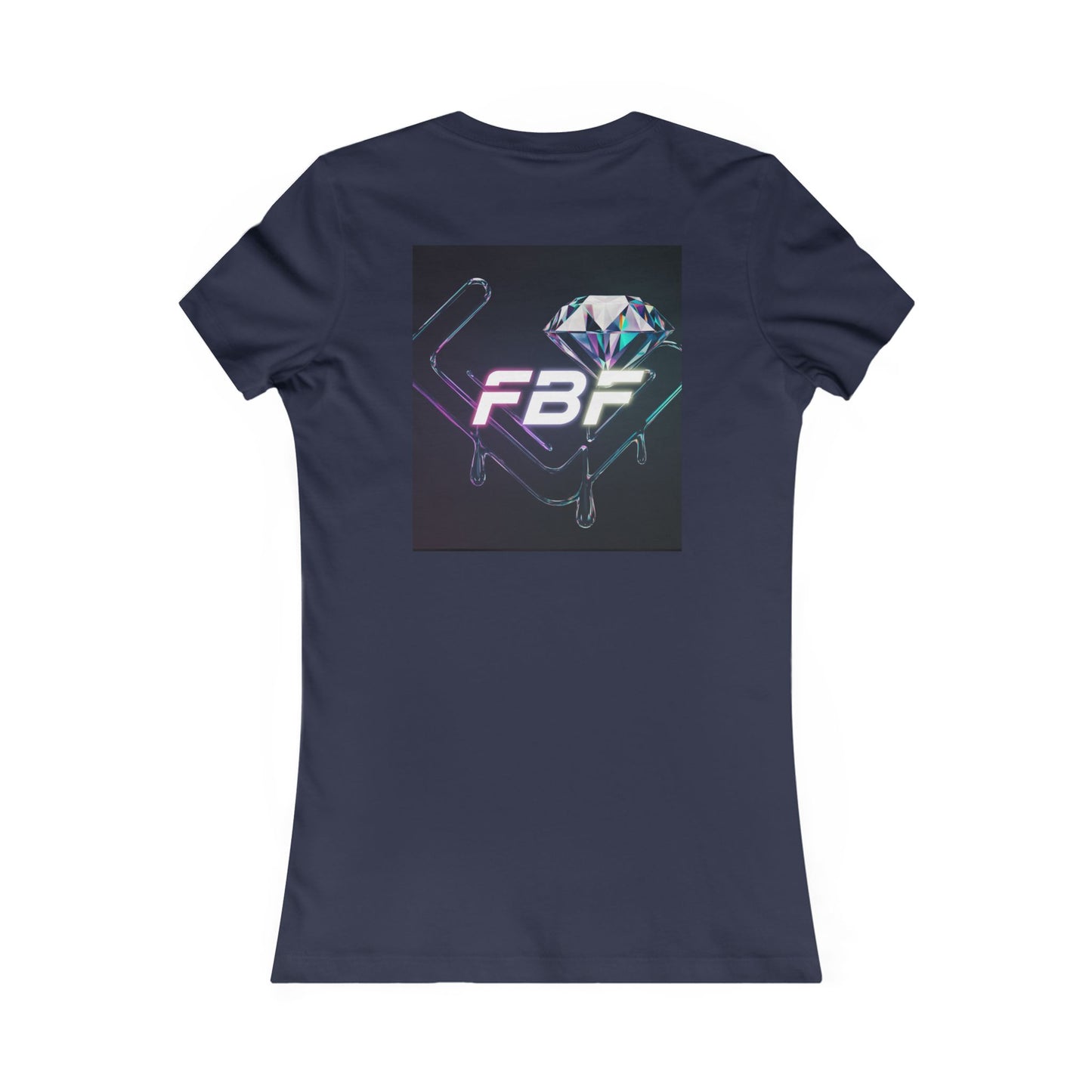 Retro Neon Femme Tee — Cyber City Silhouette & Diamond FBF Graphic