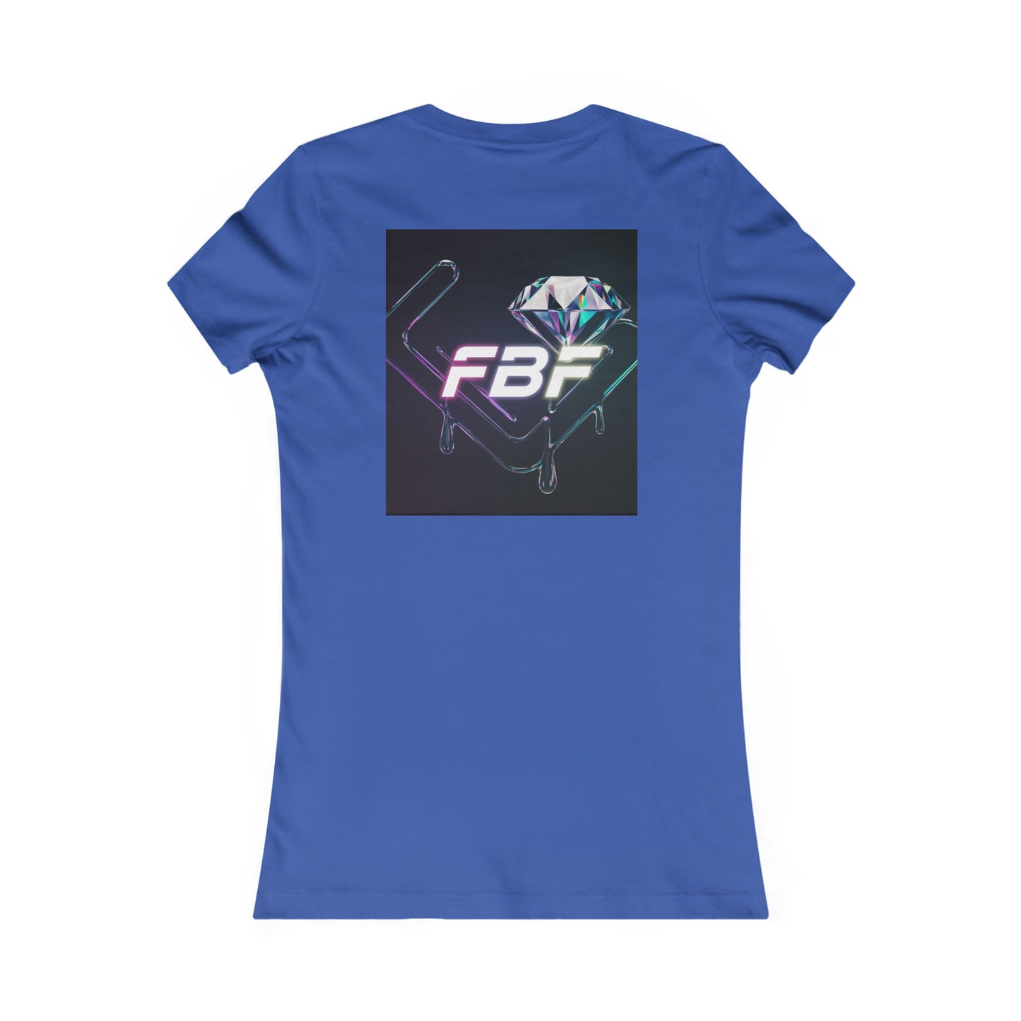 Retro Neon Femme Tee — Cyber City Silhouette & Diamond FBF Graphic