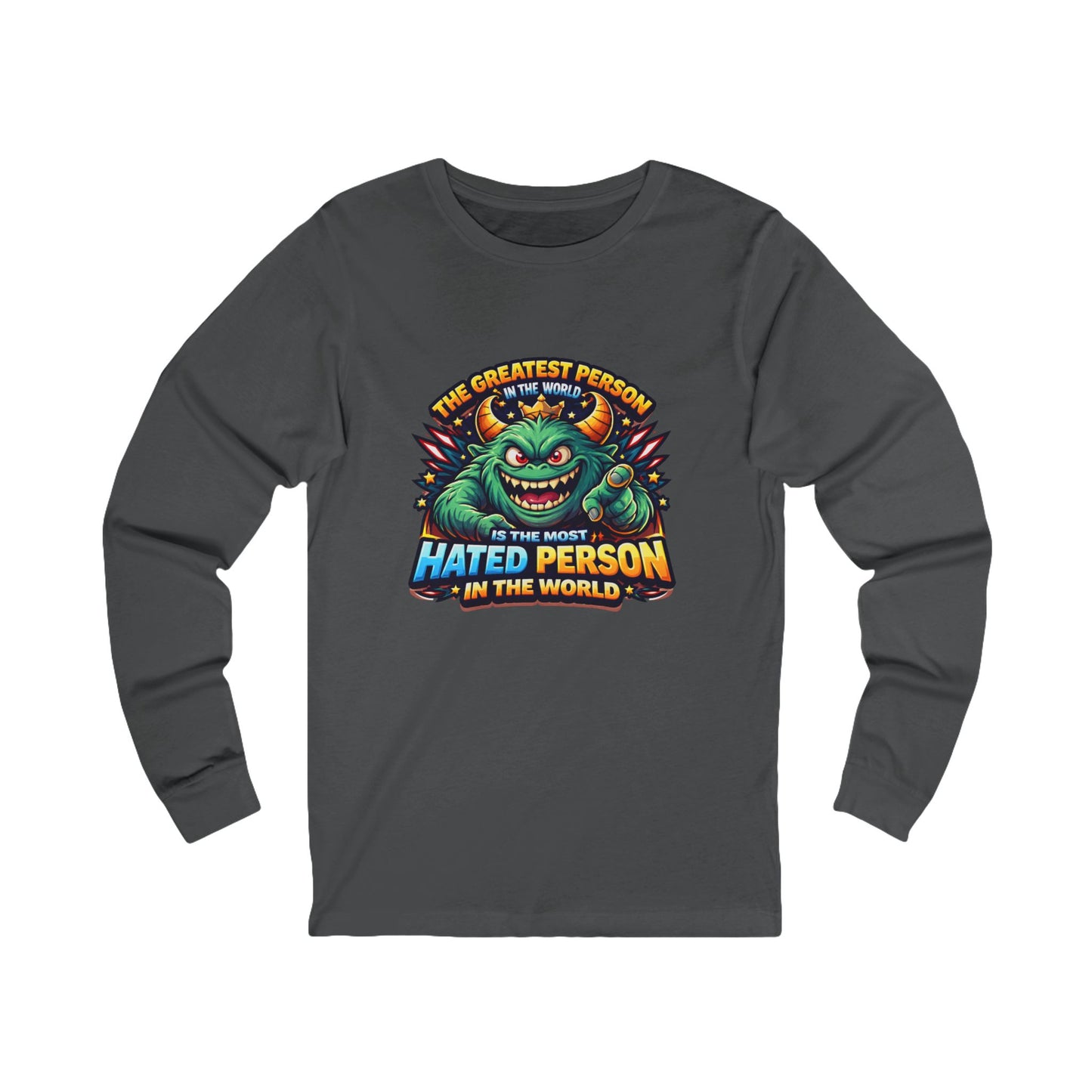 Greatest hated monster Unisex Jersey Long Sleeve Tee