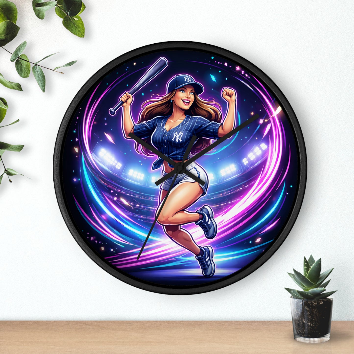 Yankee Gal Wall Clock