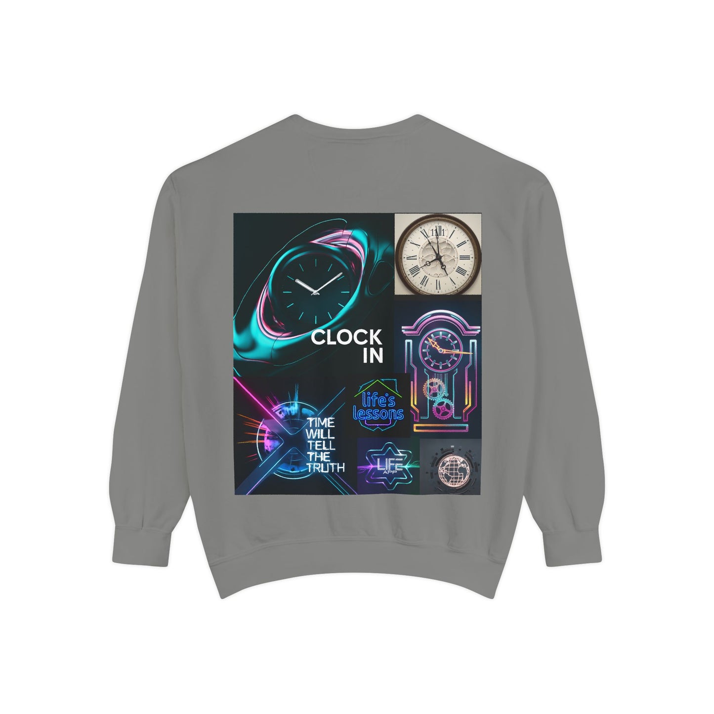 Retro Neon Clock Sweatshirt