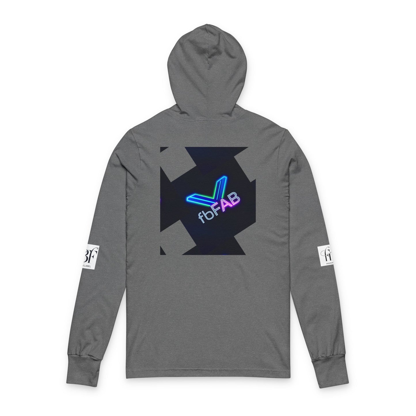 Vibrant Graphic Unisex Hooded Long Sleeve Tee - Fitness and Style Fusion