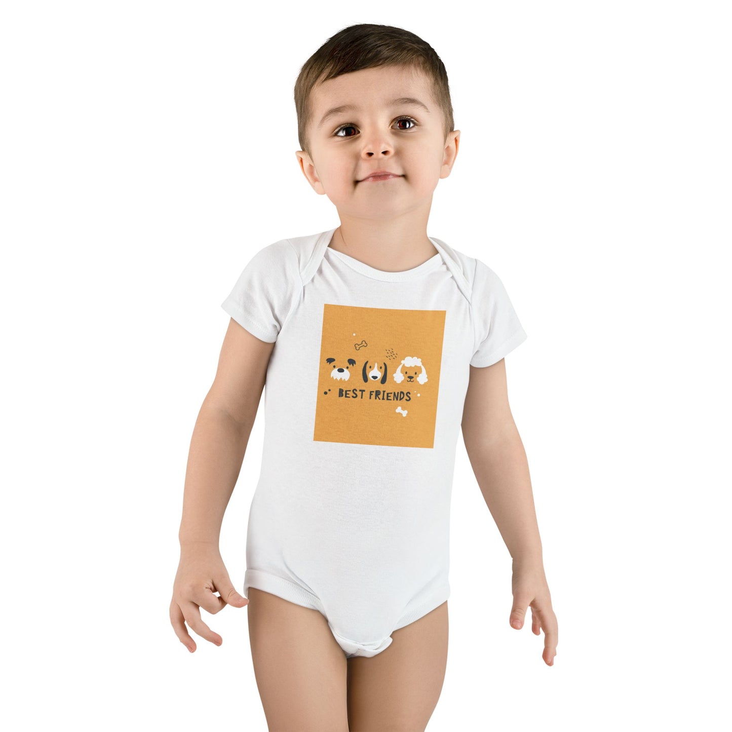 Best friends doggie Baby Short Sleeve Onesie®