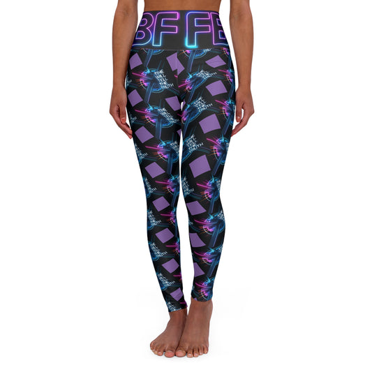 BFF Graphic High Waisted Yoga Leggings