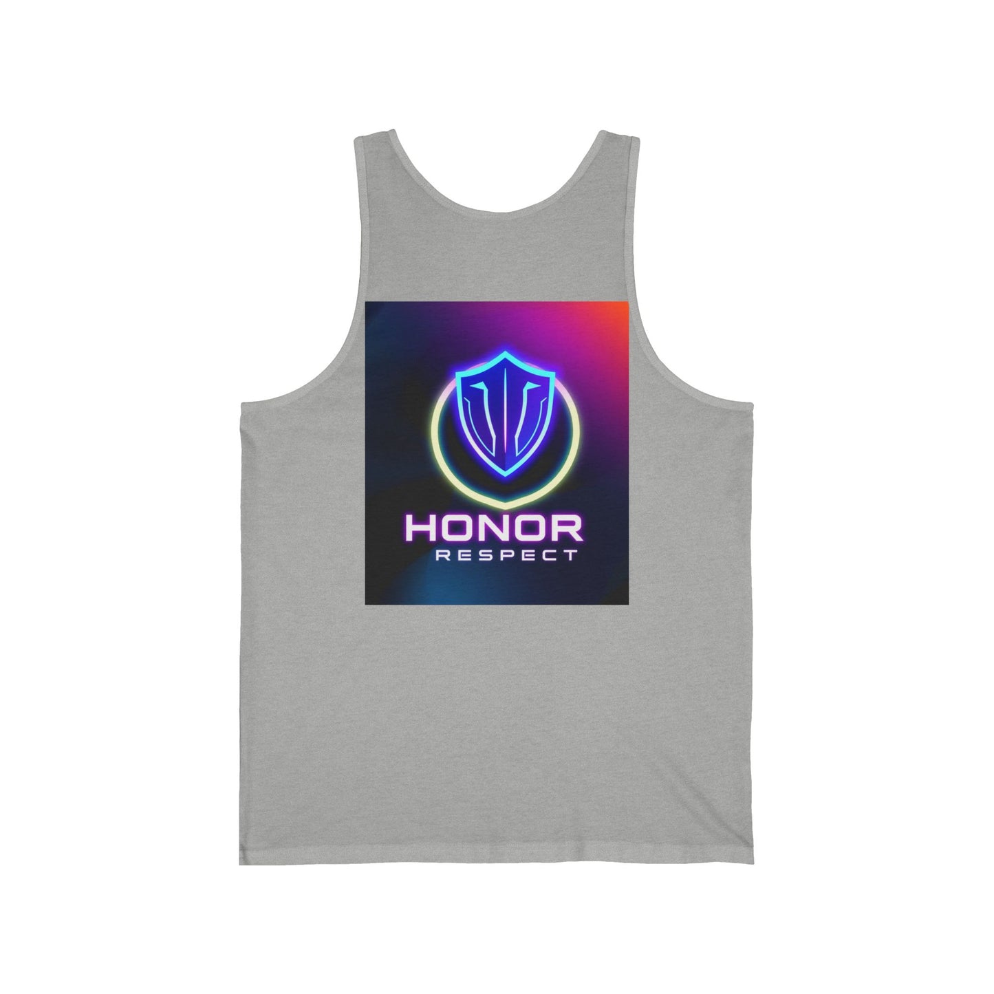 Neon Graphic Tank Top, Inspiring Workout Apparel, Unisex Jersey Tank, Perfect Summer Wear, Motivational Fitness Gift, Integrity Honor [...]