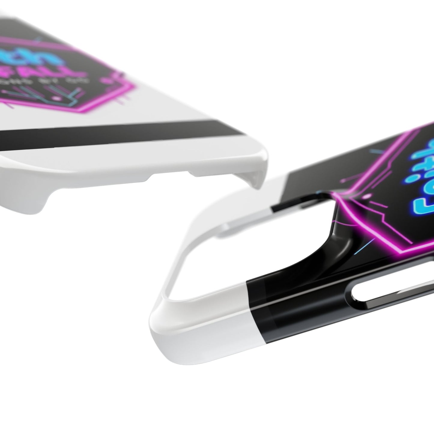 Faith by Fall Slim Phone Case - Neon Design for Tech Enthusiasts