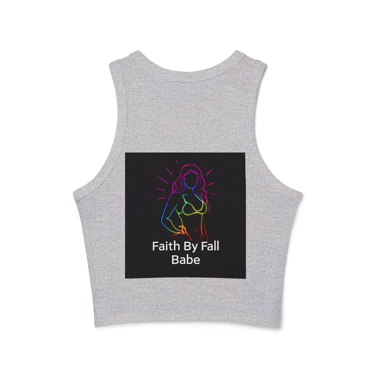 Imperfectly Perfect Racer Tank Top - Inspirational Women's Crop Top, Summer Outfit, Gift for Friends, Casual Wear, Faith Based Apparel