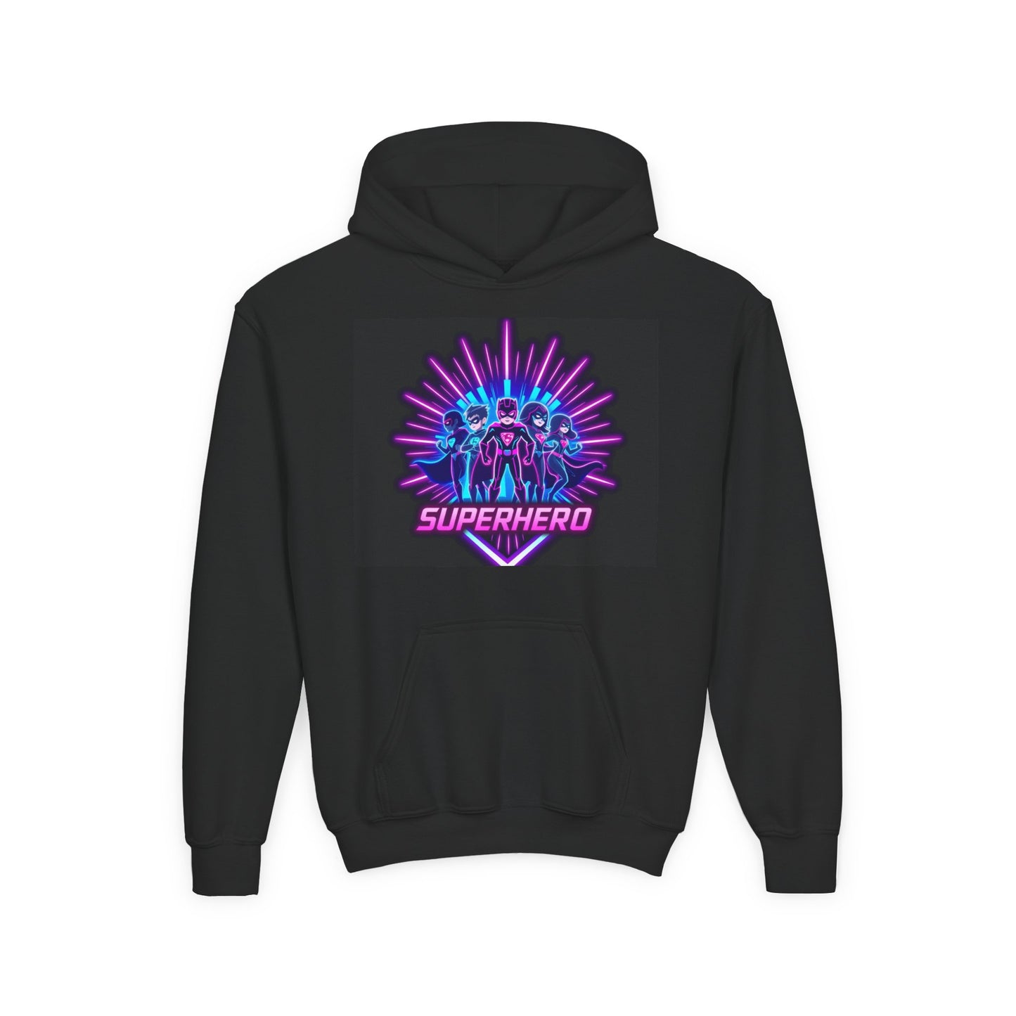 Youth Superhero Sweatshirt for Kids, Fun Hoodie for Playdates, Gift for Birthdays, Cool Sweatshirt for Young Heroes, Perfect for Casual Wear