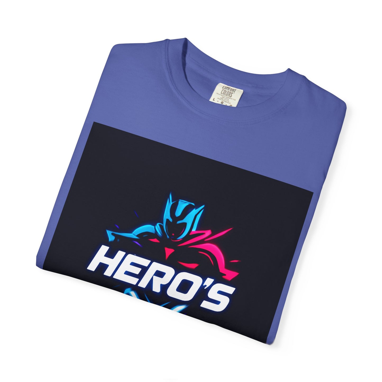 Hero's Unisex Garment-Dyed T-shirt, Casual Tee, Perfect for Gifting, Comic Fans, Hero Celebrations, Graphic Tee, Everyday Wear