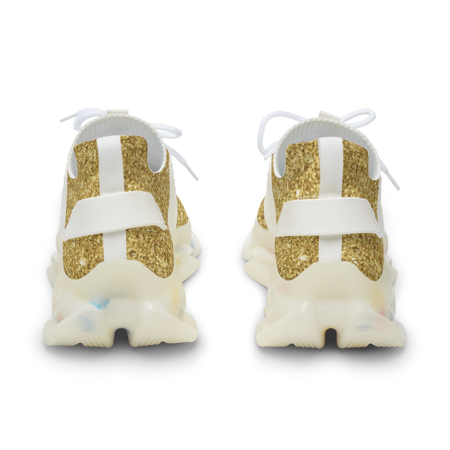Golden glitter Men's Mesh Sneakers