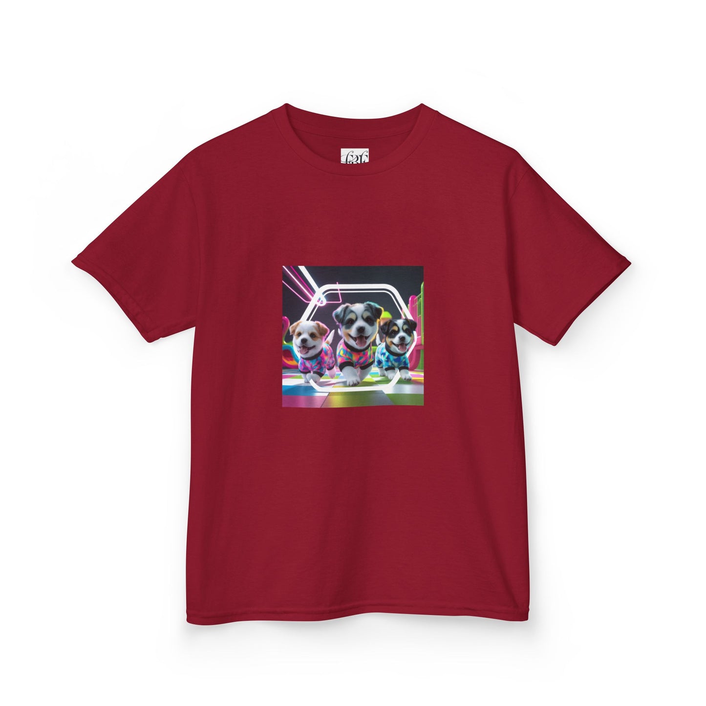Colorful Dog-Themed Kids Tee - 'Unity Fun' Design