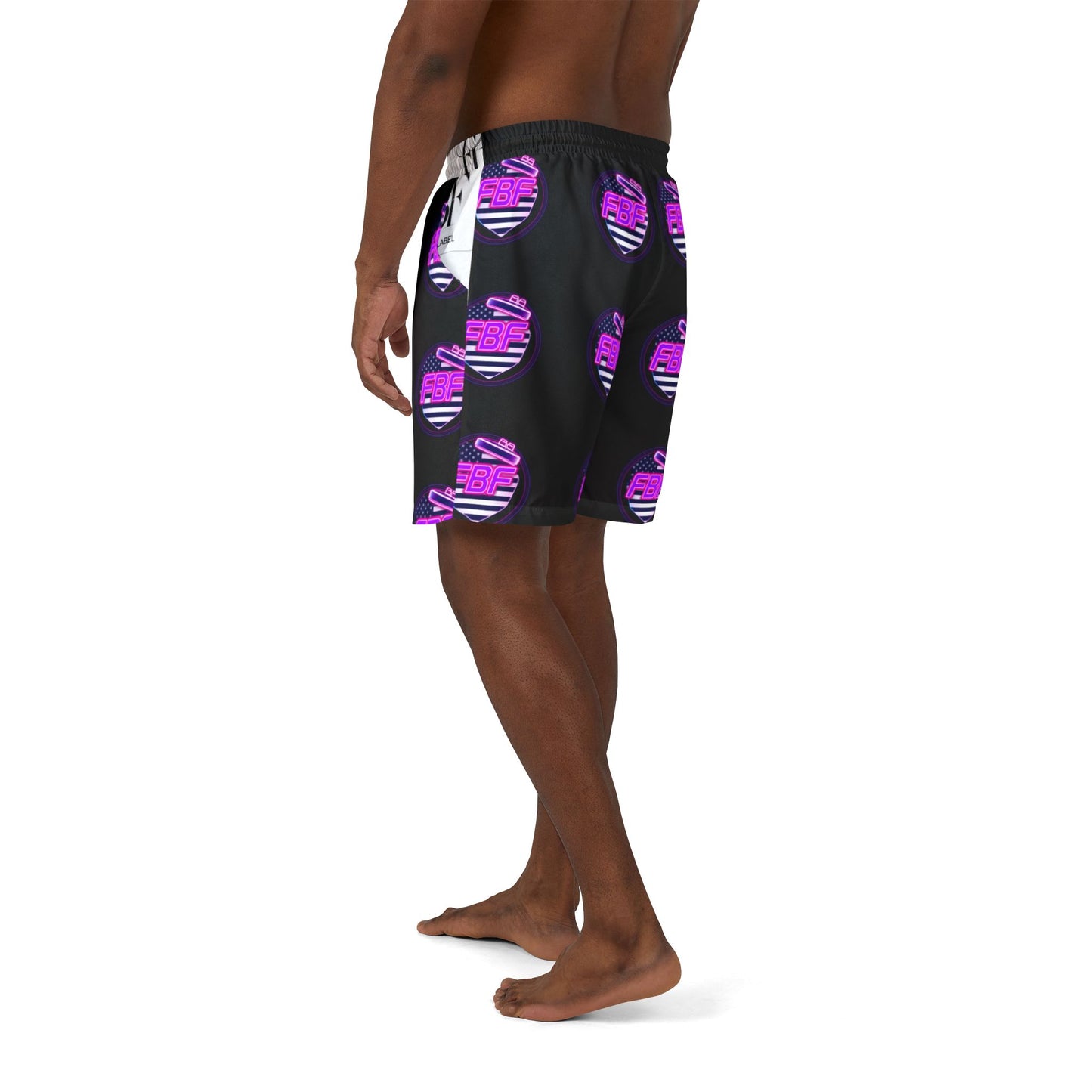 Neon Summer Swim Shorts, Bold Beach Wear, Unisex Pool Shorts, Stylish Swim Trunks, Ideal for Vacation, Summer Parties, AOP Design