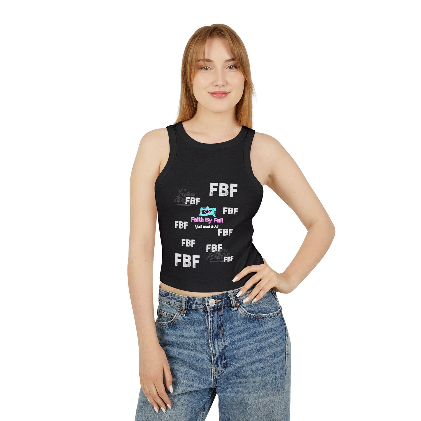 Women's Inspirational Graphic Tank Top, Faith By Fall Tank, Casual Summer Top, Spiritual Apparel, Trendy Activewear, Cute Workout Shirt