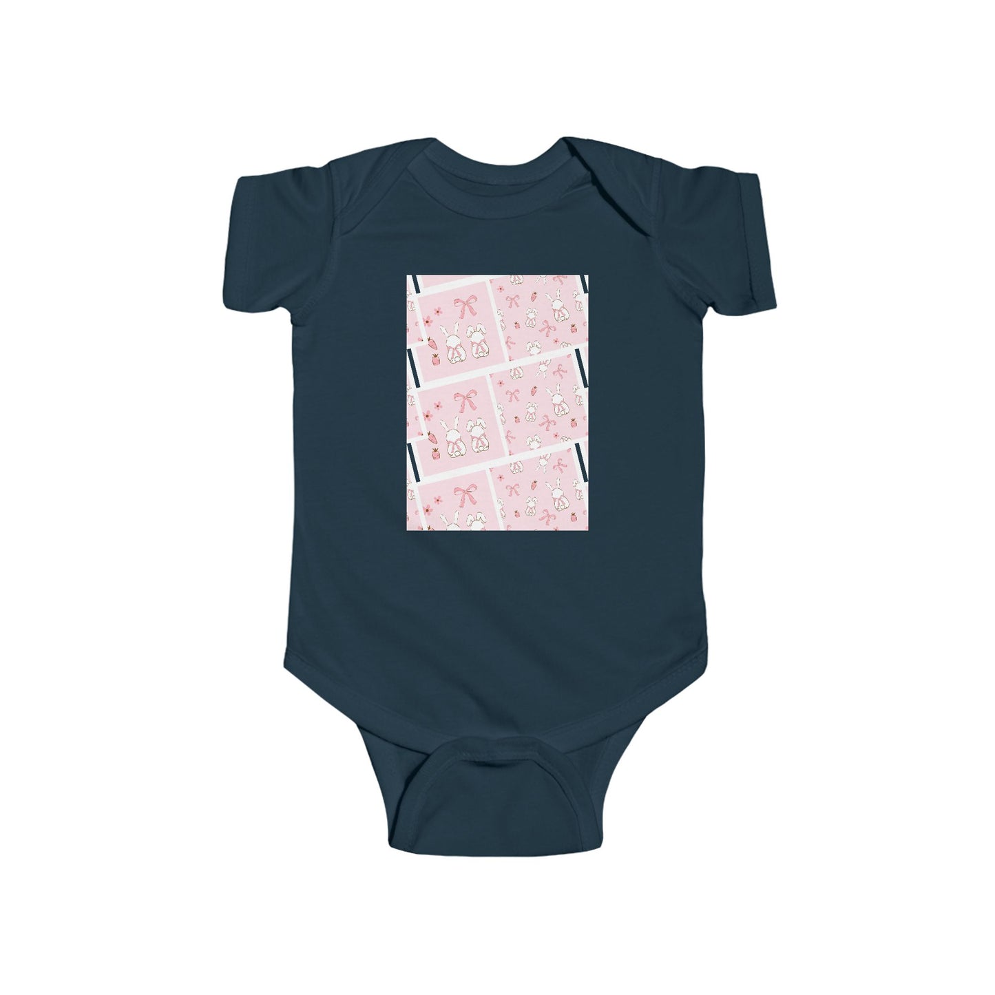 Pink bunnies Infant Fine Jersey Bodysuit