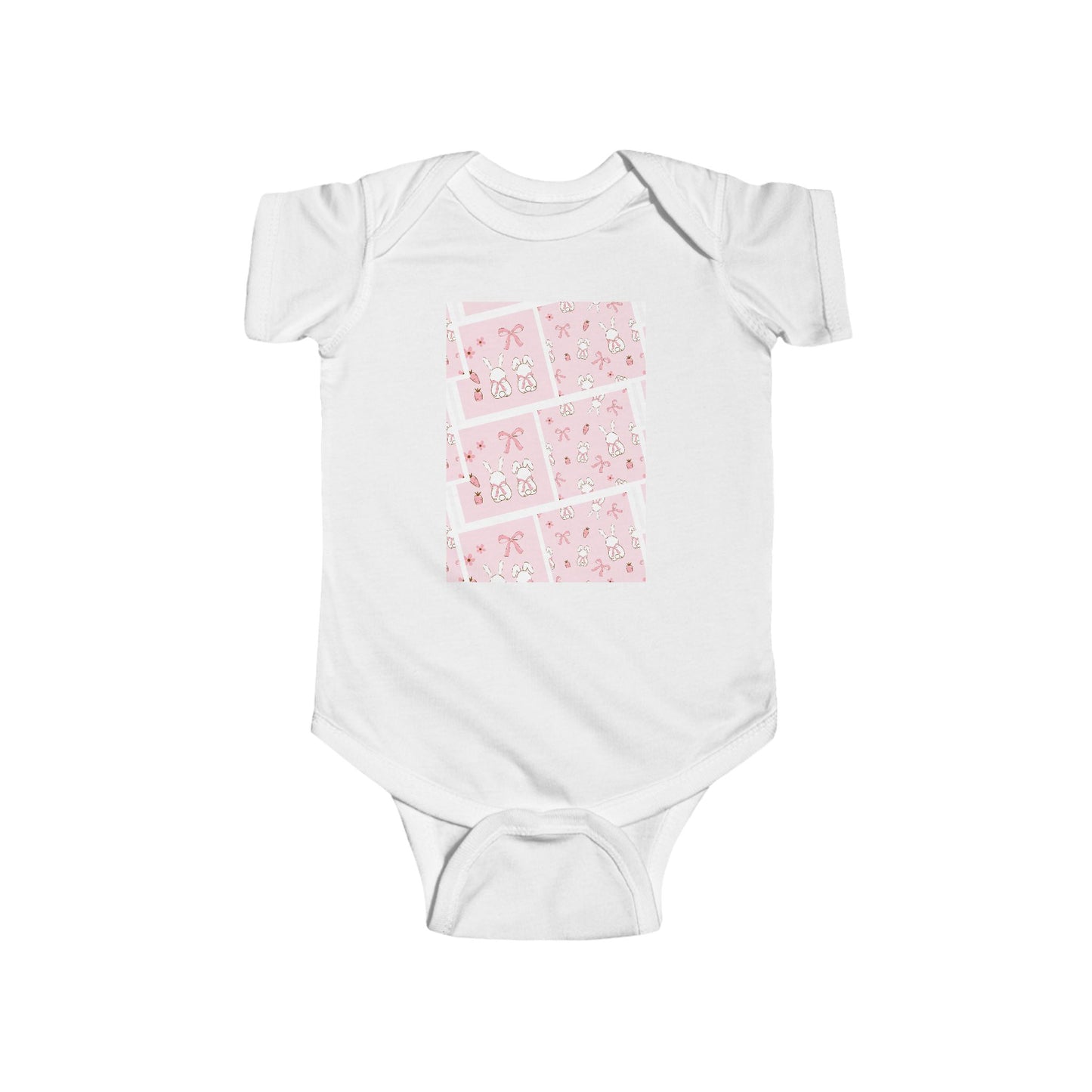 Pink bunnies Infant Fine Jersey Bodysuit