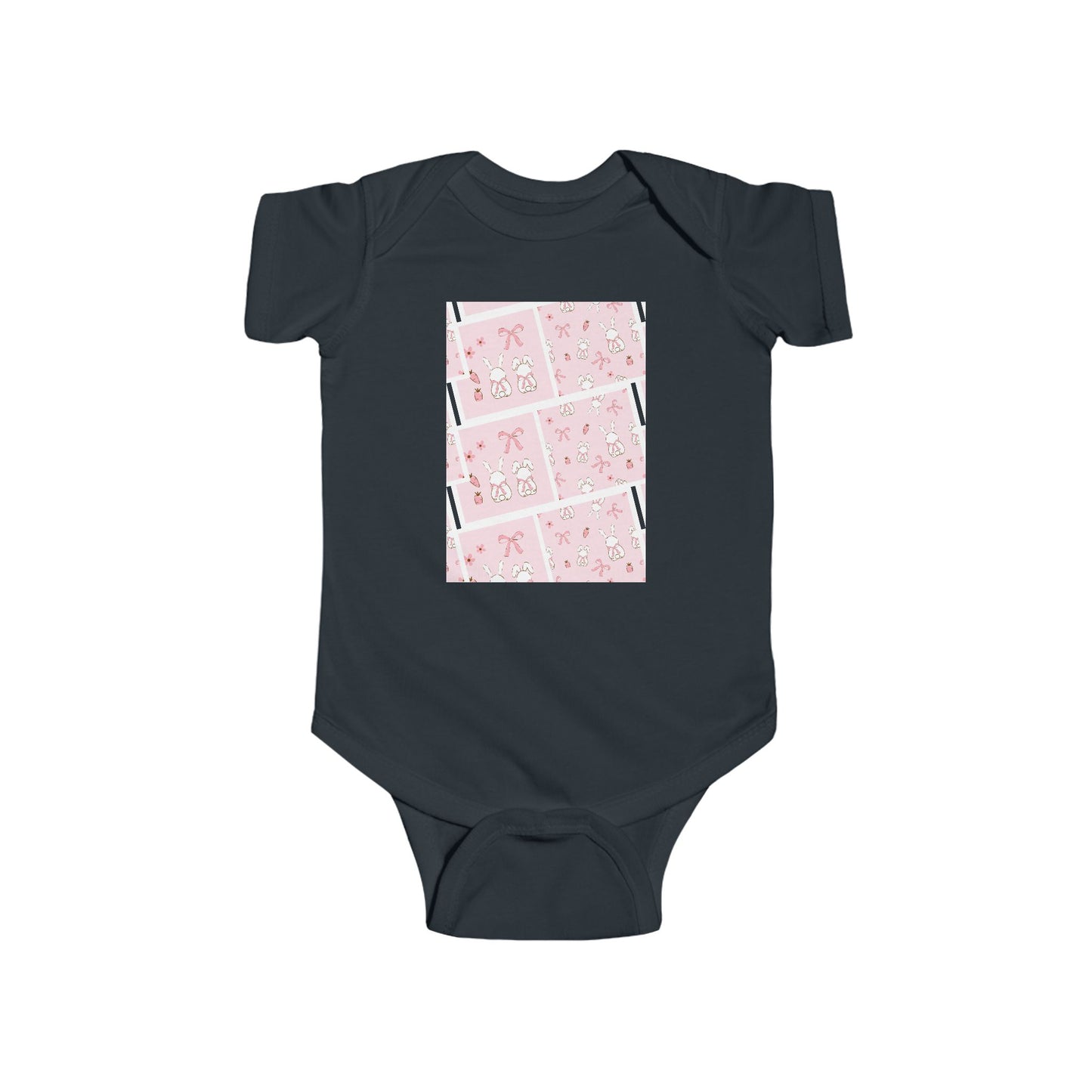 Pink bunnies Infant Fine Jersey Bodysuit