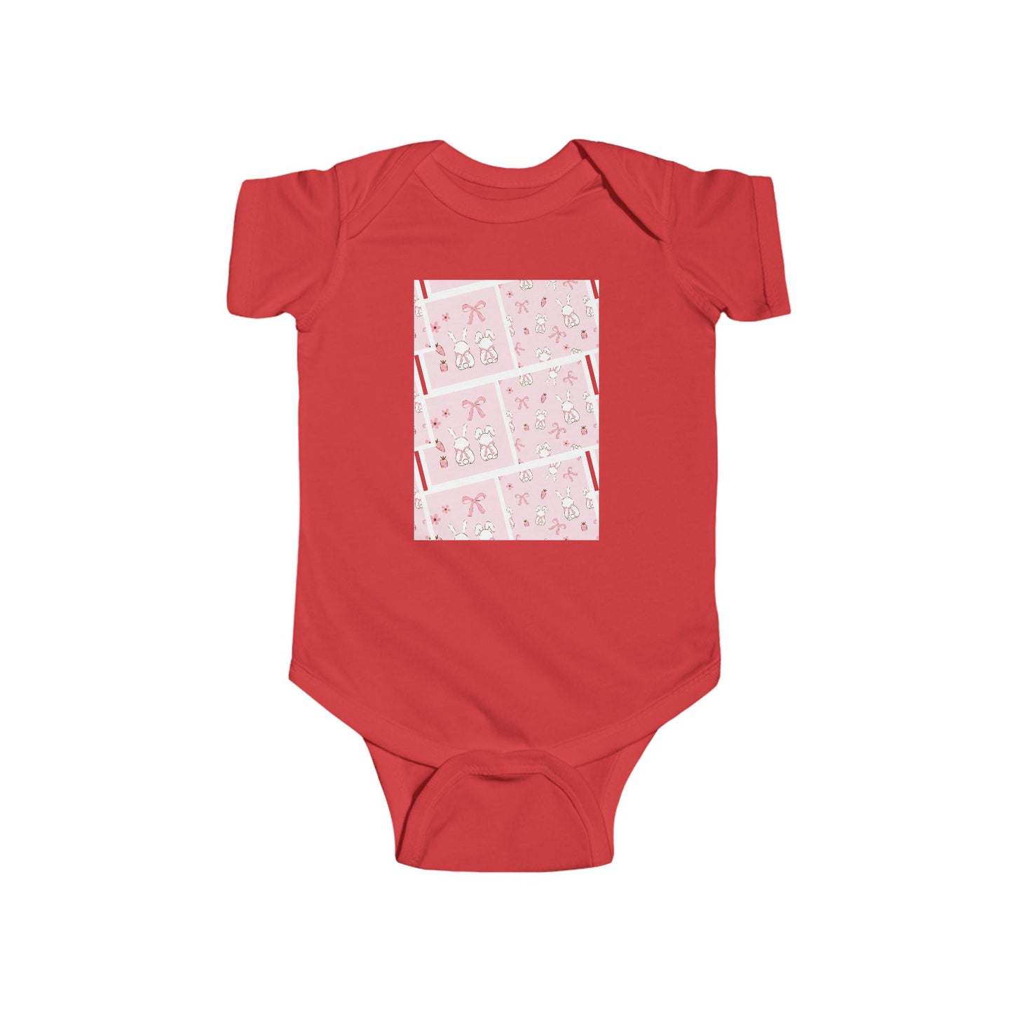 Pink bunnies Infant Fine Jersey Bodysuit