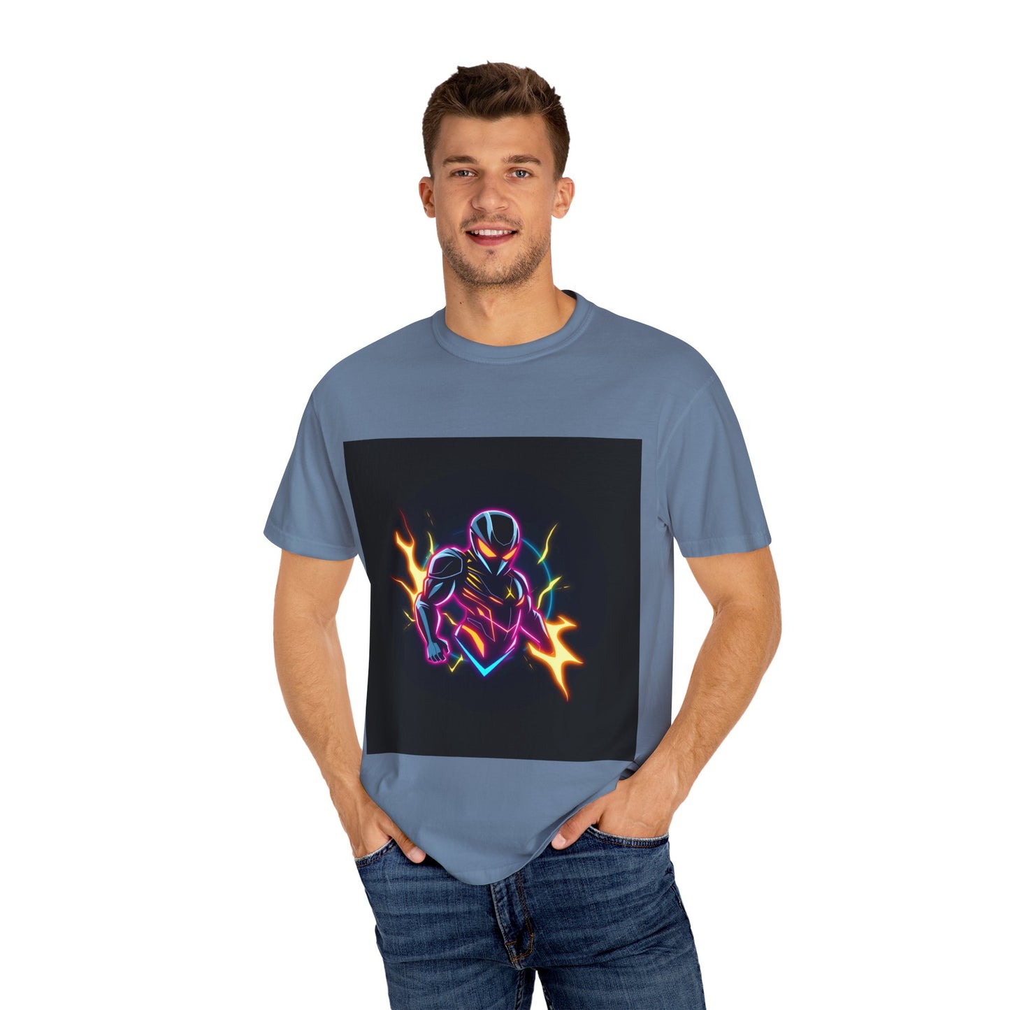 Vibrant Unisex Graphic T-Shirt, Cosmic Dreams Tee, Retro Neon Shirt, Stylish Casual Wear, Gift for Gamers & Dreamers