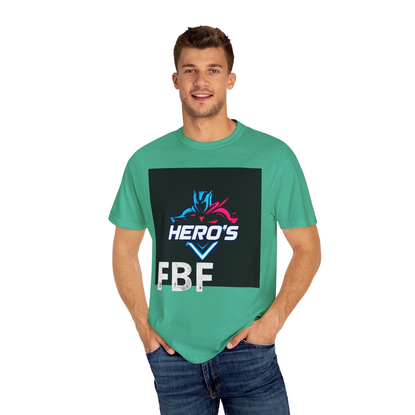 Hero's Unisex Garment-Dyed T-shirt, Casual Tee, Perfect for Gifting, Comic Fans, Hero Celebrations, Graphic Tee, Everyday Wear
