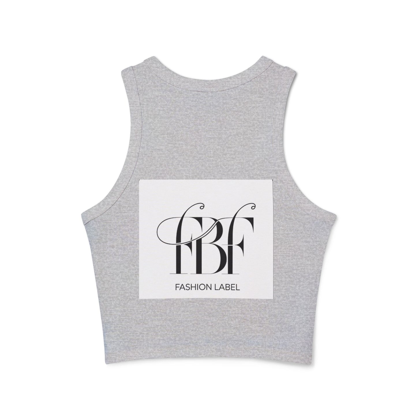 Trendy Women's Racer Tank Top with Neon Design, Summer Casual Top, Fashion Statement Shirt, Gift for Fashion Lovers, Stylish Workout Apparel