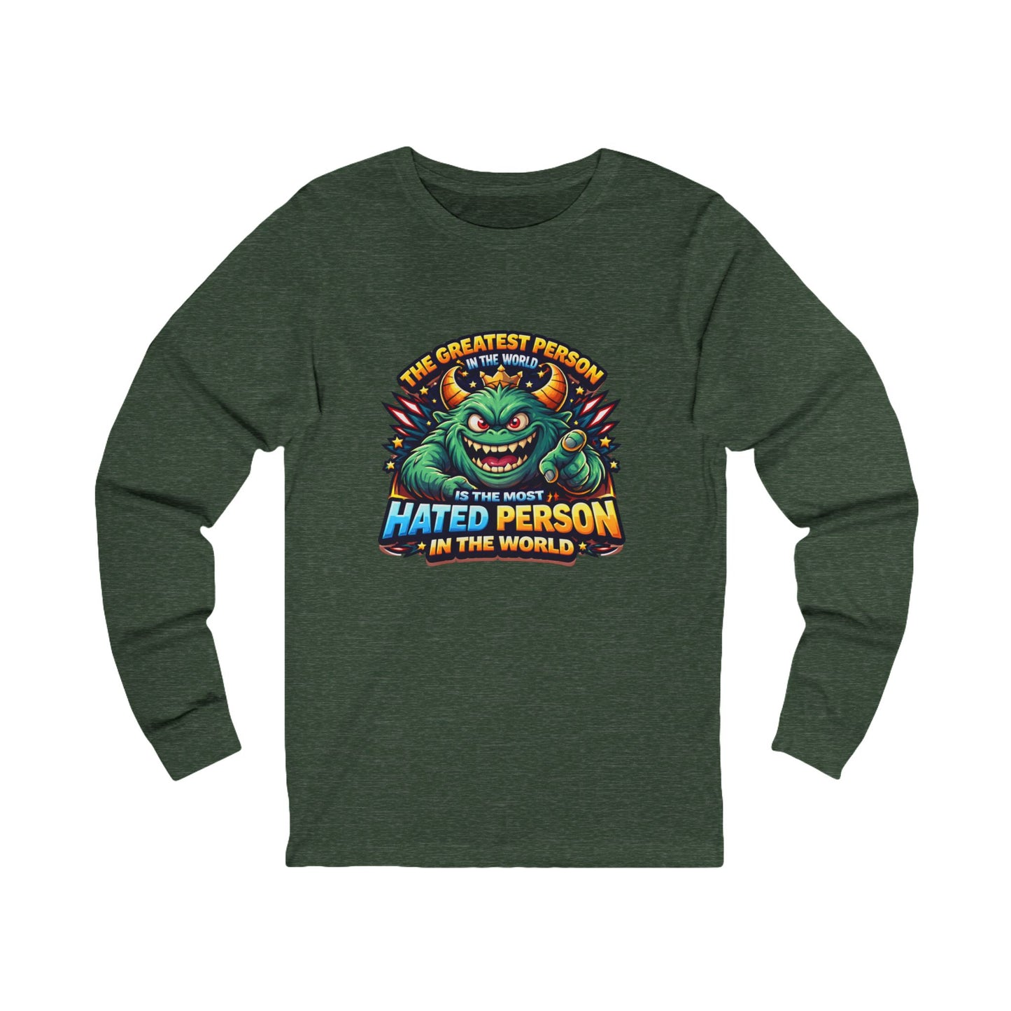 Greatest hated monster Unisex Jersey Long Sleeve Tee