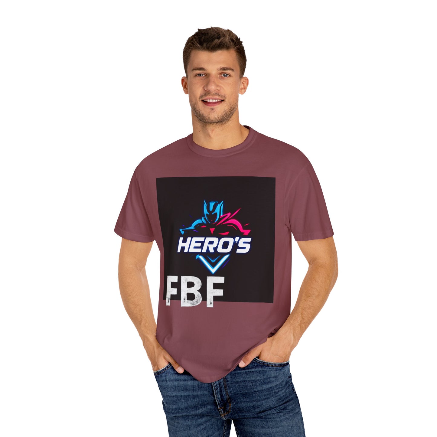 Hero's Unisex Garment-Dyed T-shirt, Casual Tee, Perfect for Gifting, Comic Fans, Hero Celebrations, Graphic Tee, Everyday Wear