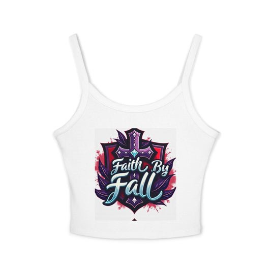 Faith By Fall Women's Spaghetti Strap Tank Top - Trendy Autumn Apparel