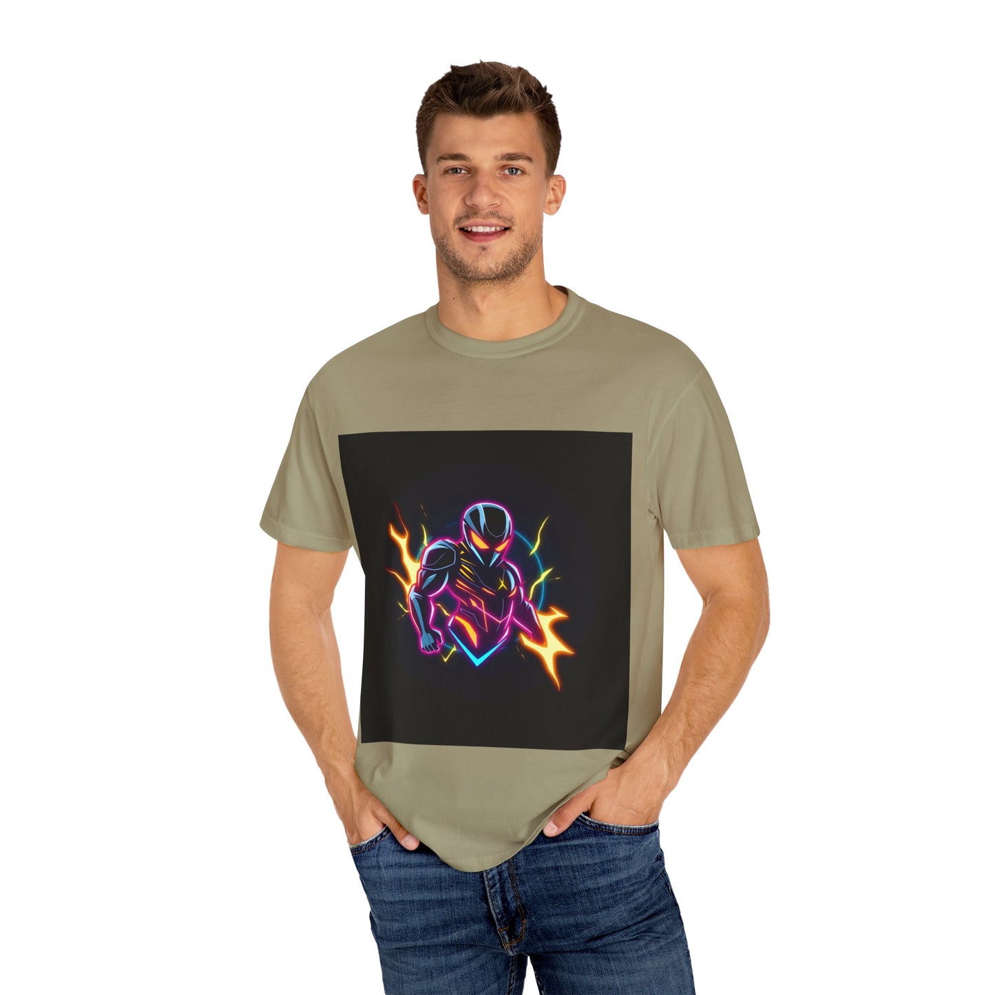 Vibrant Unisex Graphic T-Shirt, Cosmic Dreams Tee, Retro Neon Shirt, Stylish Casual Wear, Gift for Gamers & Dreamers