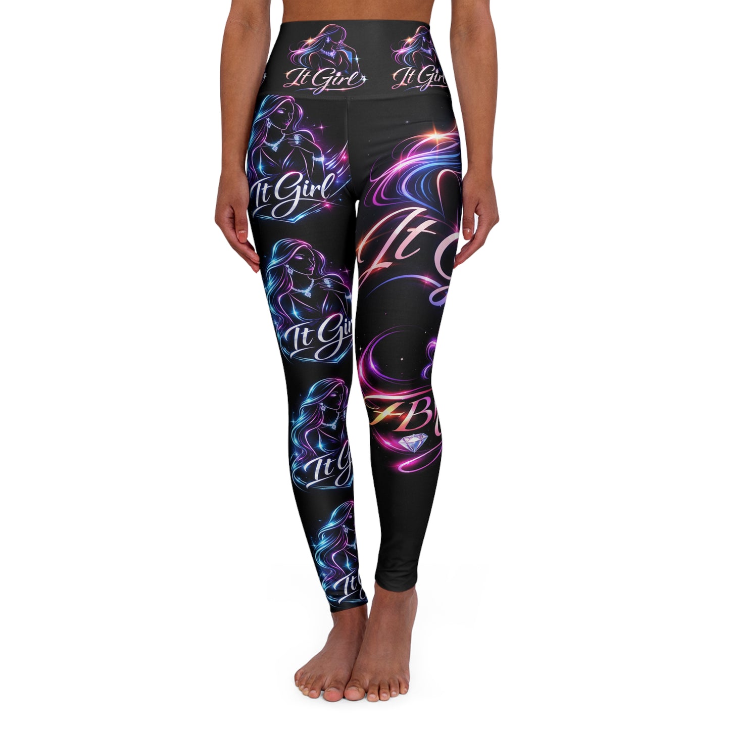 High Waisted Yoga Leggings (AOP)