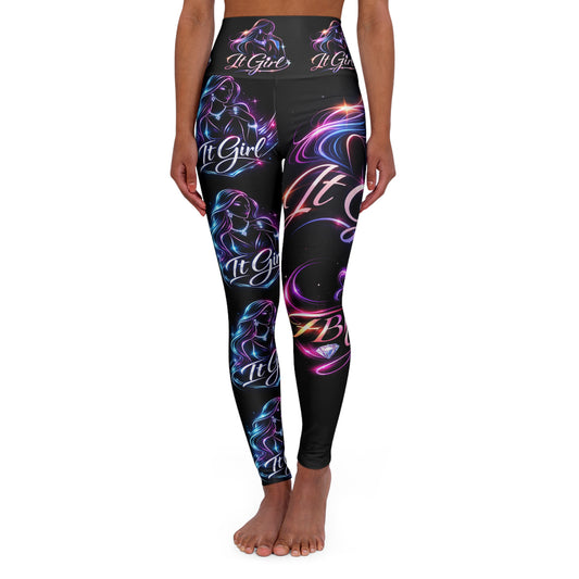 High Waisted Yoga Leggings (AOP)