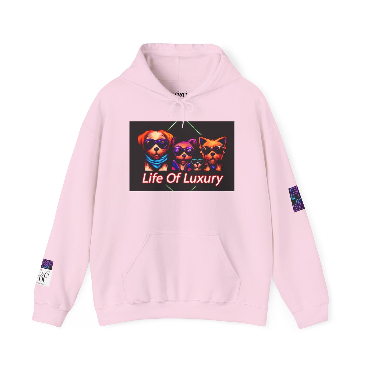Luxury Life Unisex Hoodie - Cozy Sweatshirt for Pet Lovers, Gift for Birthdays, Everyday Wear, Chill Vibes, FBF Collection
