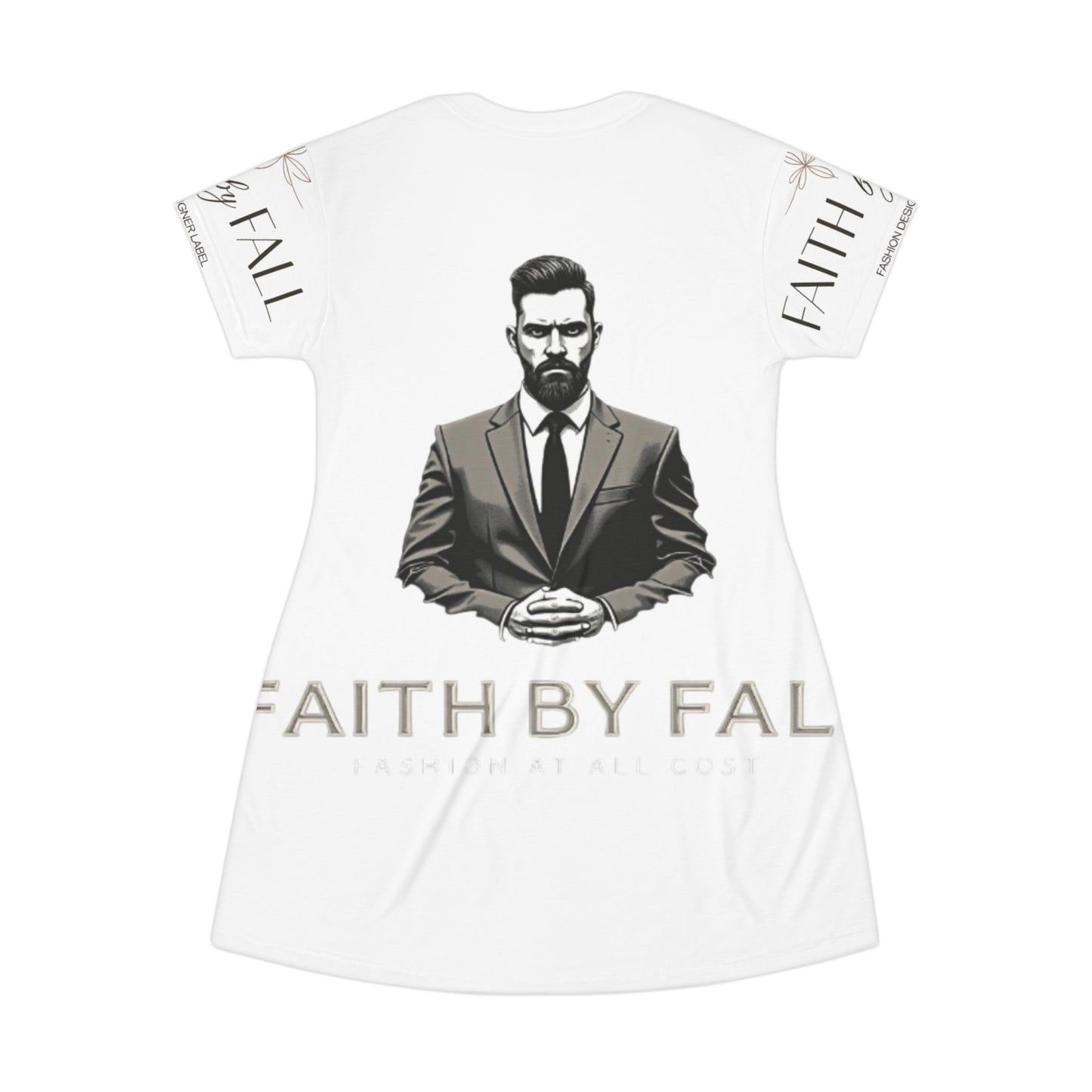 Faith-Inspired T-Shirt Dress for Confident Souls, Casual Daily Wear, Gift for Him, Fashion Statement Dress, Modern Style Apparel