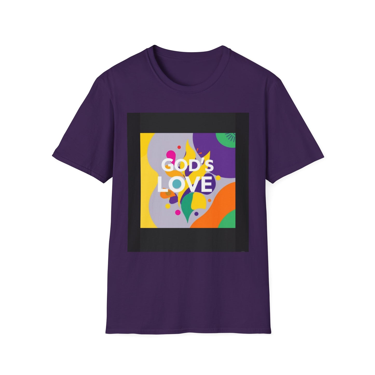 Unisex Softstyle T-Shirt with God's Love Design, Faith Shirt, Inspirational Tee, Christian Apparel, Gift for Believers, Everyday Wear