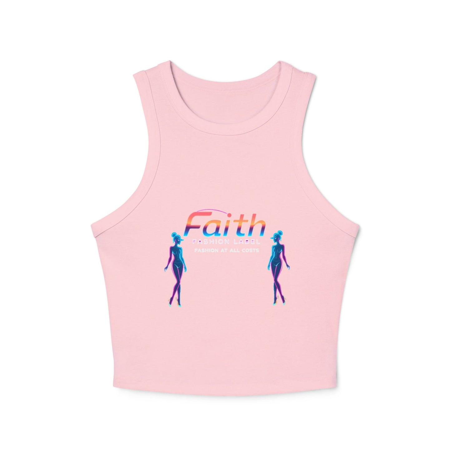 Women's Faith Racer Tank Top, Summer Top, Yoga Clothes, Casual Wear, Gift for Her, Festival Outfit