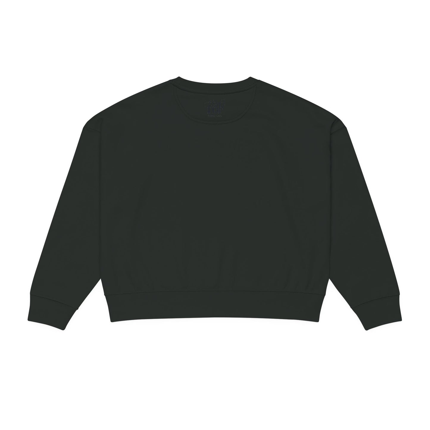 Alma Organic Crewneck Sweatshirt — Neon Retro Mountains Graphic