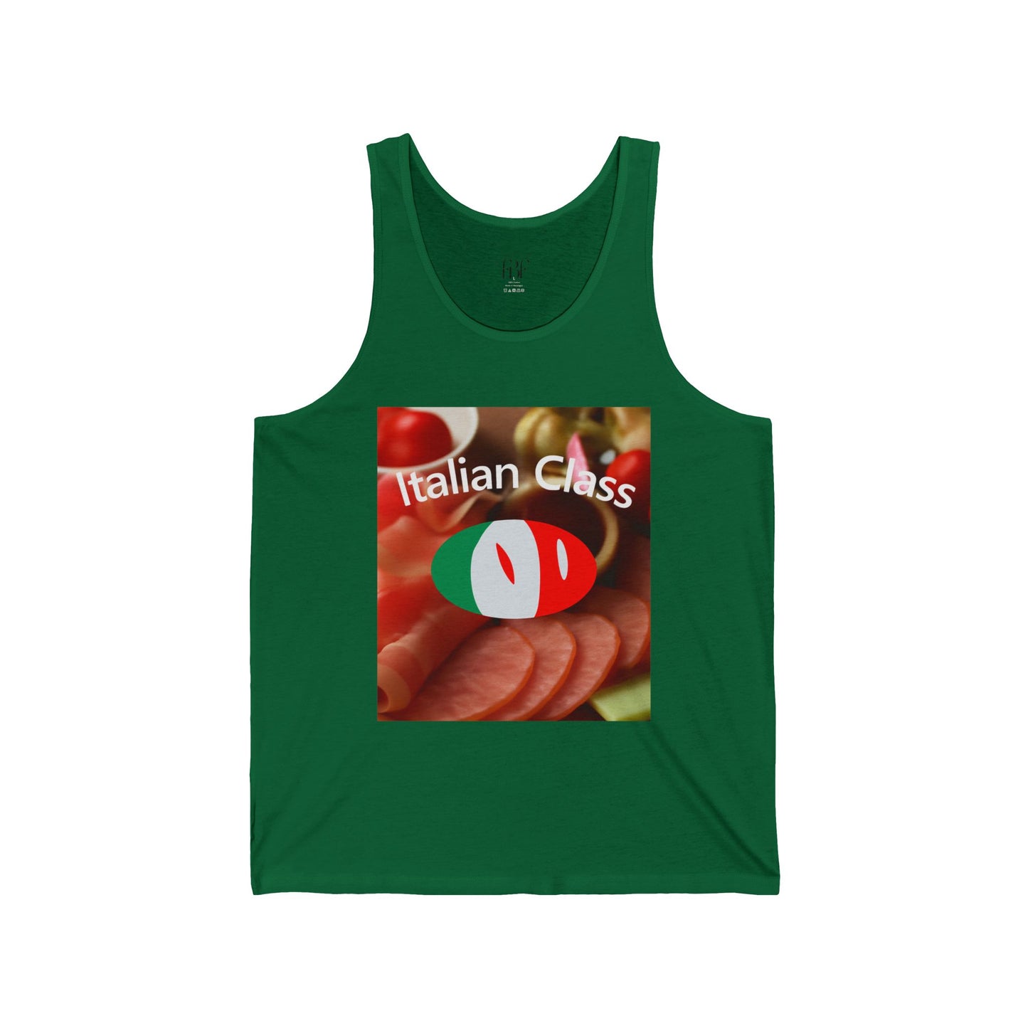 Italian Class Unisex Tank Top, Fun Culinary Shirt, Perfect for Food Lovers, Summer Events, Cooking Classes, BBQ Parties