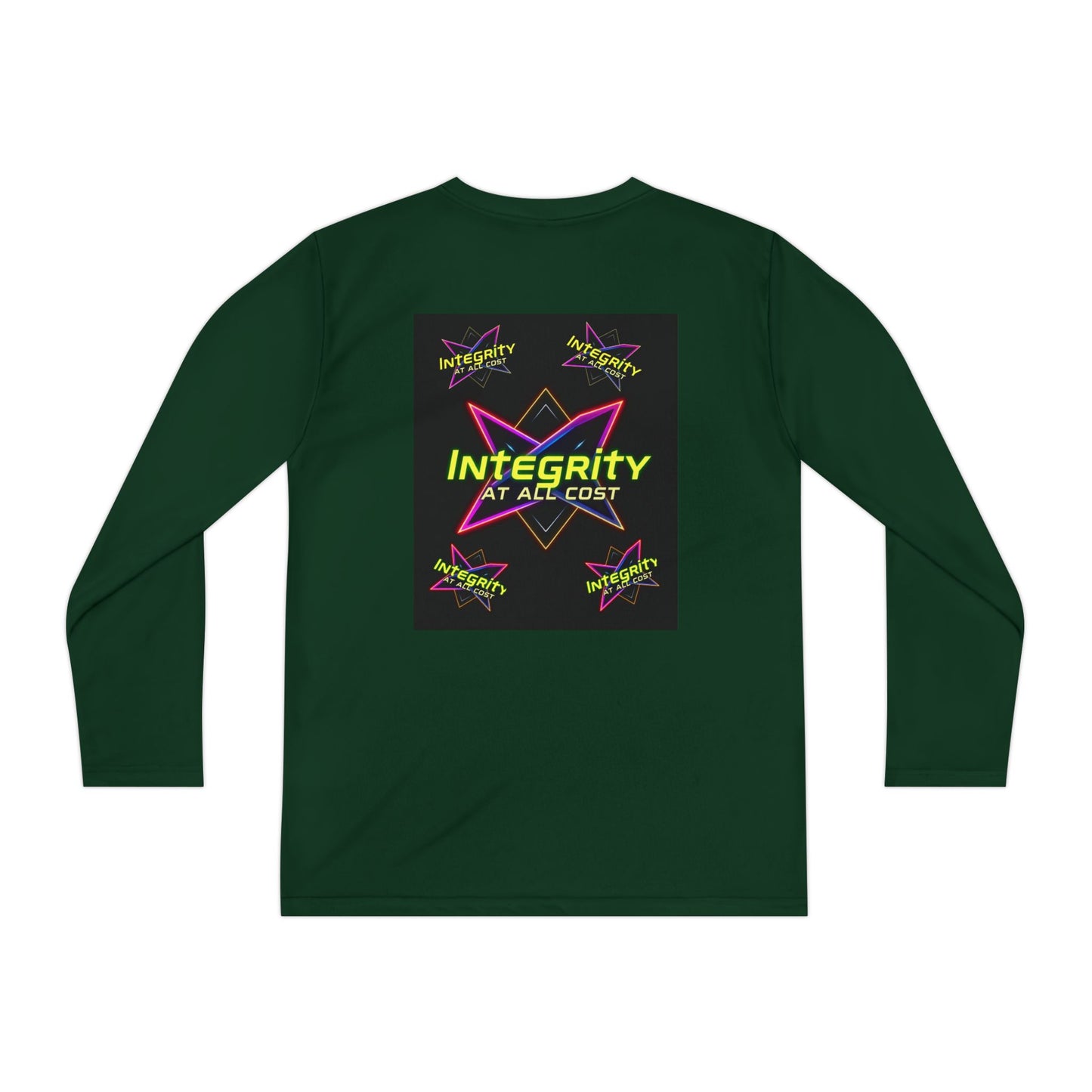 Integrity Youth Long Sleeve Tee, Cool Graphic Shirt, Motivational Apparel, Perfect for Sports, Birthday Gift