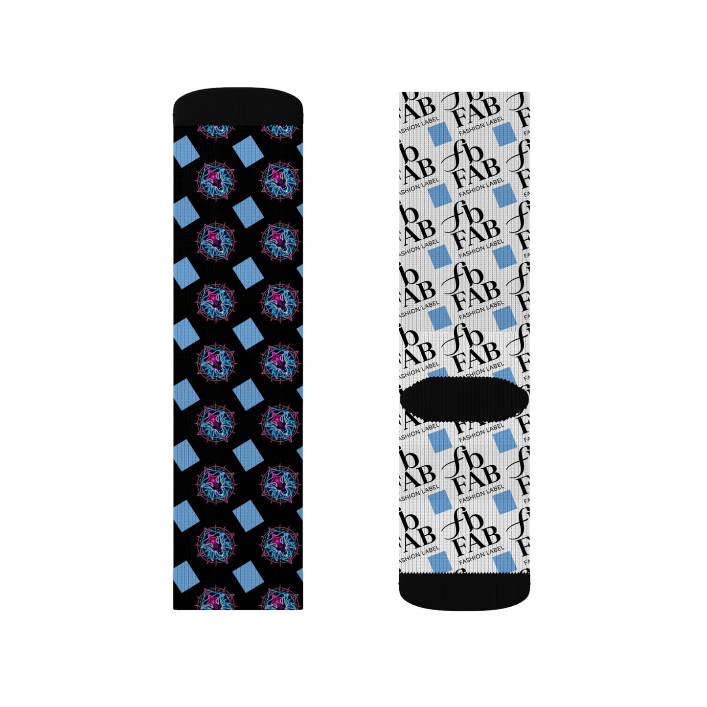 Sublimation Socks | Funky Patterned Crew Socks for Fashion Lovers, Unique Gift, Everyday Wear, Fun Accessories, Stocking Stuffers