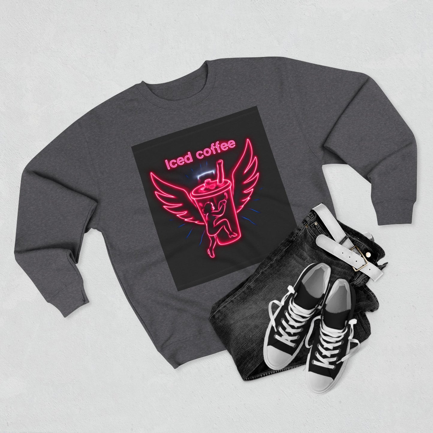 Wings & Coffee Unisex Crewneck Sweatshirt