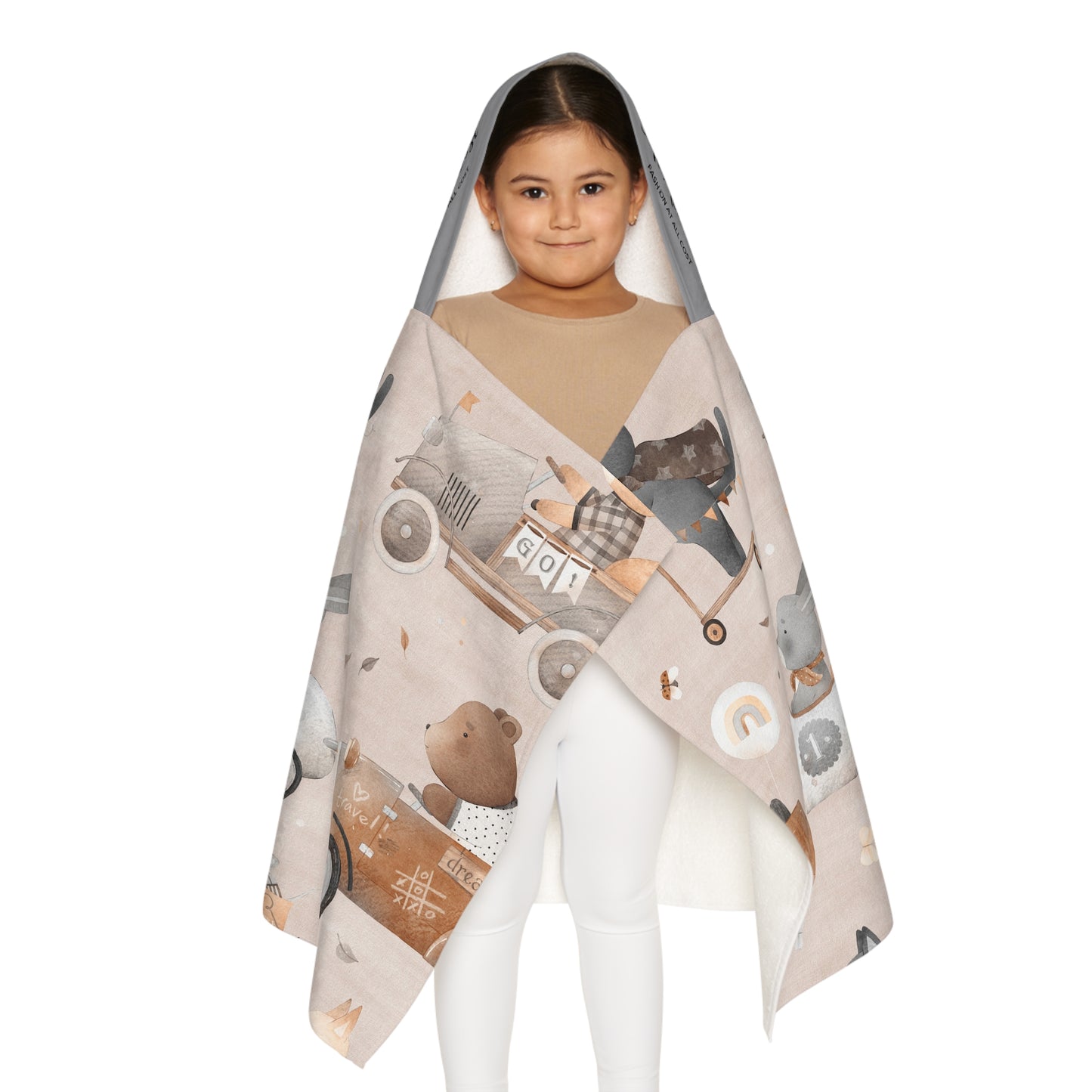Teddy Bears Traveling Youth Hooded Towel