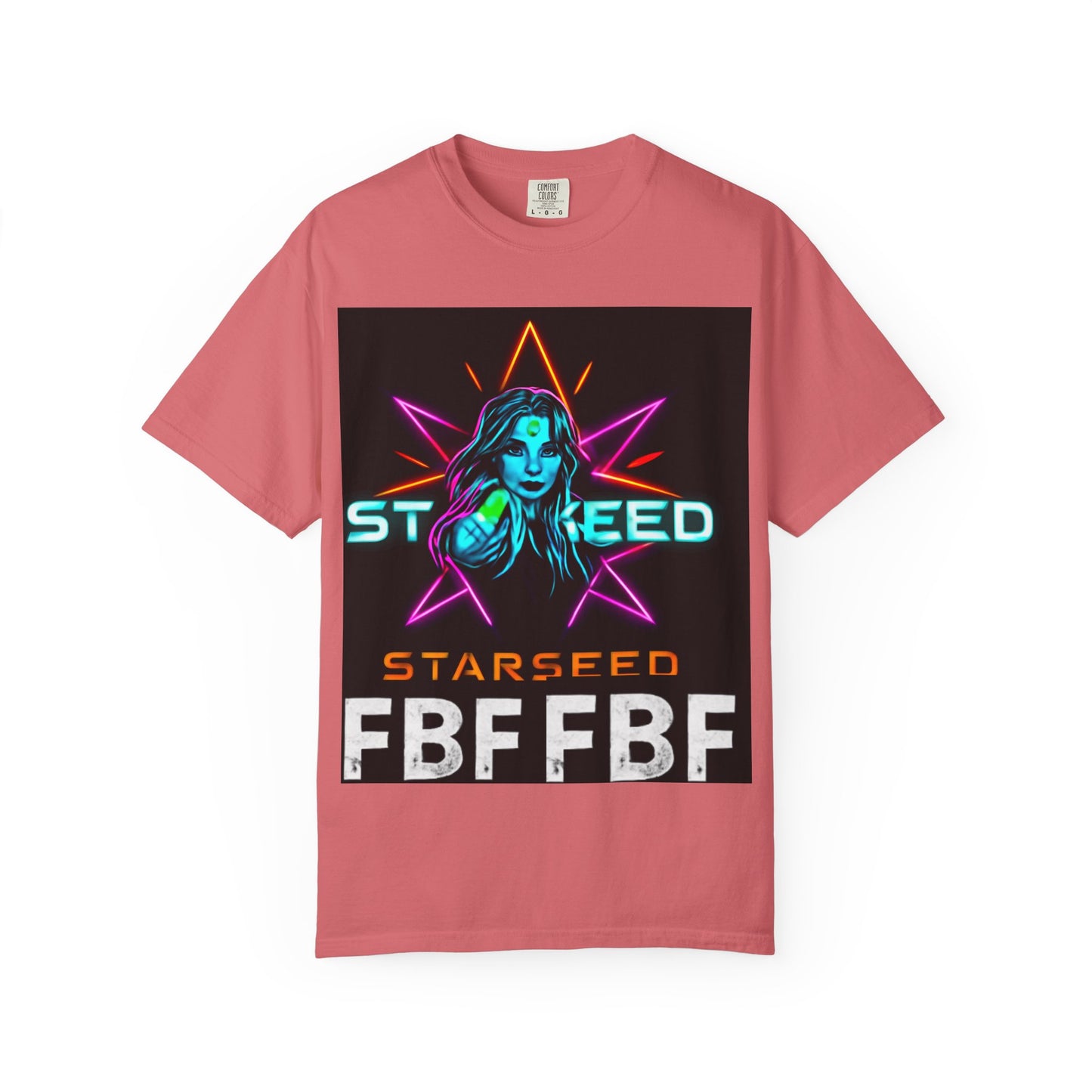 Neon Graphic T-Shirt - Starseed FBF Tee, Unisex Fashion, Cool Gift, Festival Wear, Retro Style, Casual Streetwear