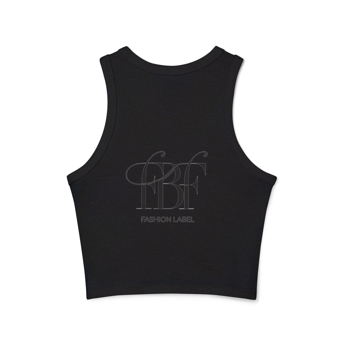 Chic Graphic Racer Tank Top, Casual Wear, Summer Essential, Trendy Apparel, Street Style, Festival Outfit