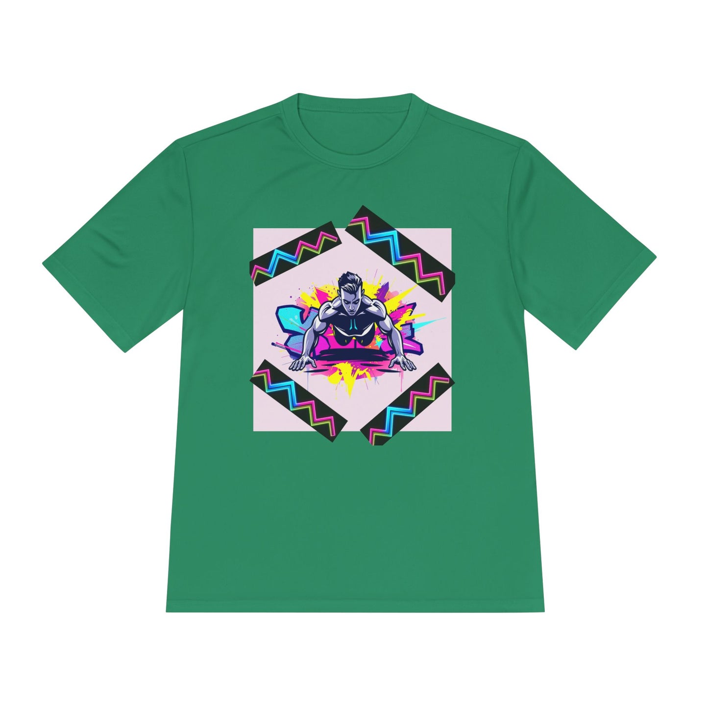 Vibrant Graphic Moisture Wicking Tee for Active Lifestyle
