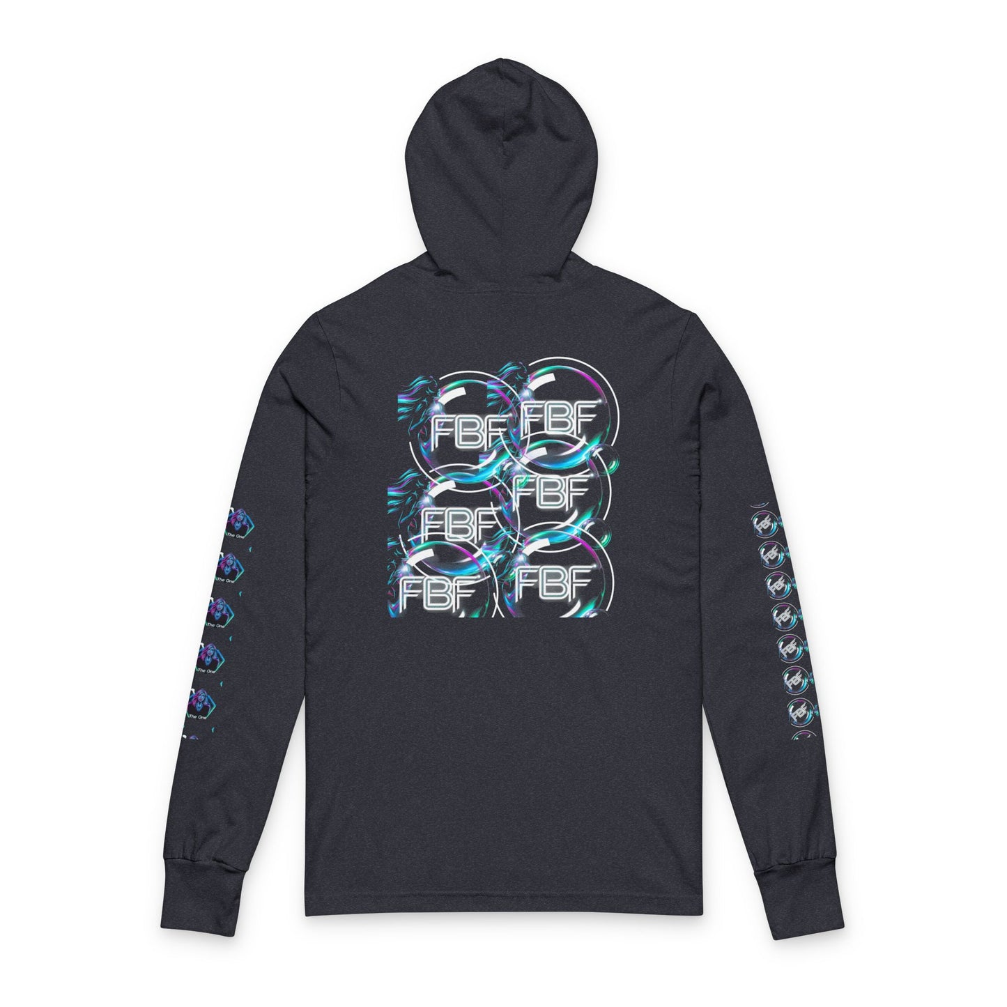 Car Culture Hooded Long Sleeve Tee — Neon Sports Car Graphic