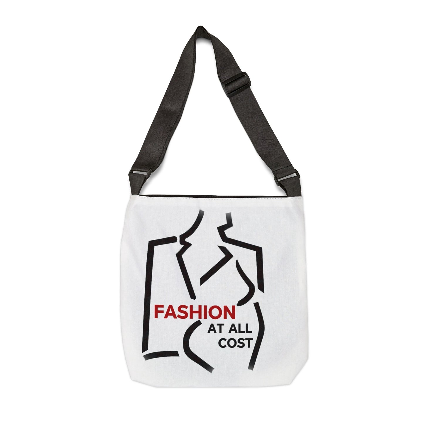 Chic Adjustable Tote Bag with Fashion Quotes, Stylish Purse, Eco-Friendly Bag, Trendy Everyday Tote, Gift for Fashion Lovers