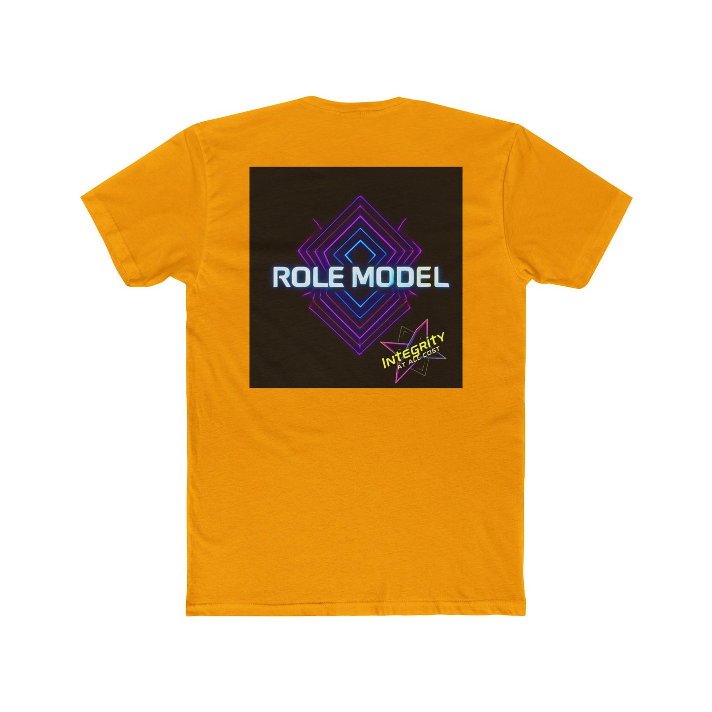 Unisex Cotton Crew Tee with Honor Respect and Role Model Design - Ideal for Gifts, Casual Wear, Appreciation Events, and Motivational Days