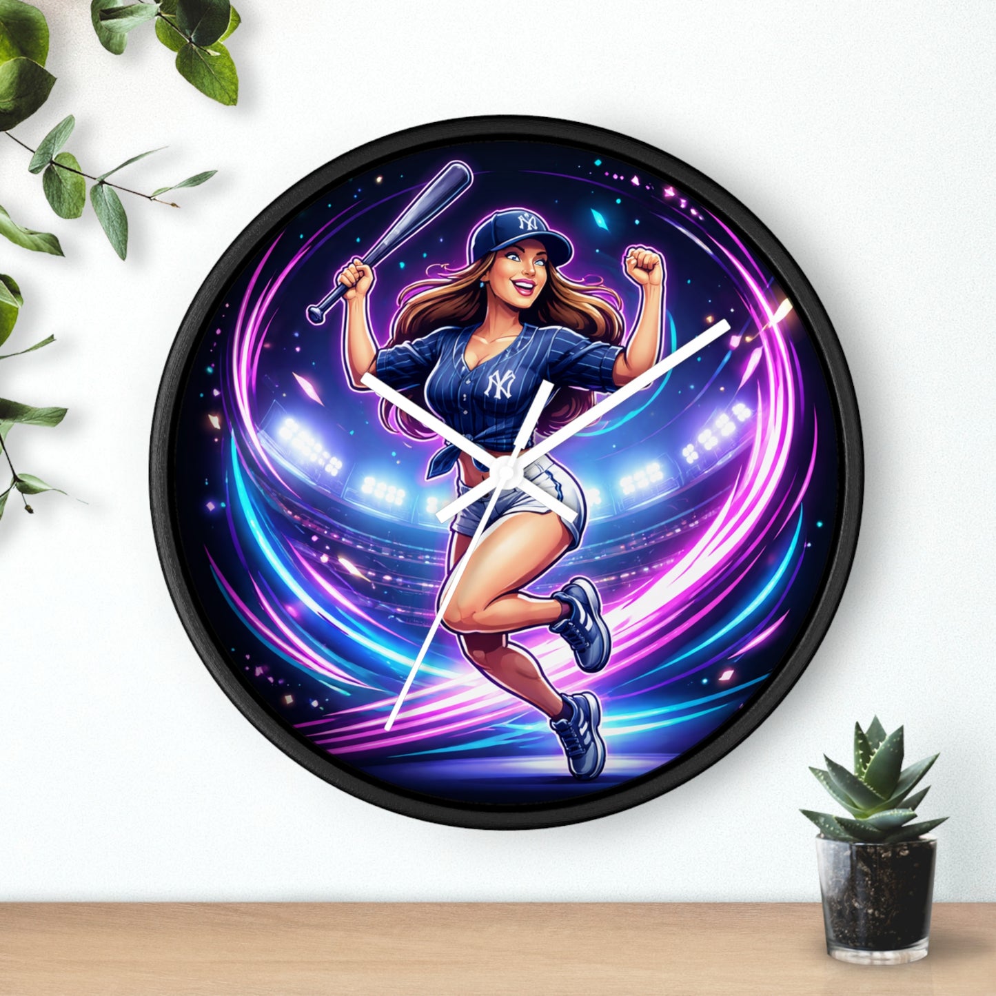 Yankee Gal Wall Clock